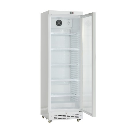 Šaldytuvas vertikali vitrina Scandomestic DC389WD