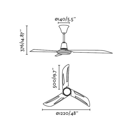 Lubų ventiliatorius Faro hunTer industrial