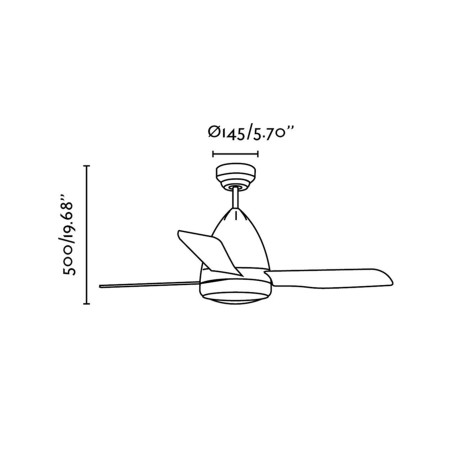 Lubų ventiliatorius Faro faRetto