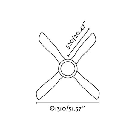 Lubų ventiliatorius Faro faRetto